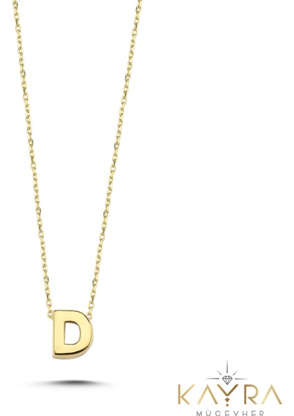 Sade D Harfi Altın Kolye BM112