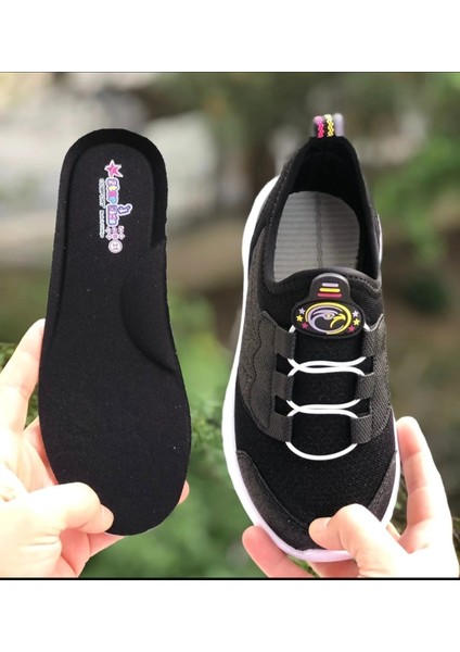 Kız Çocuk Ortopedik Spor Ayakkabı Hologram Parlak Simli Phylon (Hafif) Sneaker