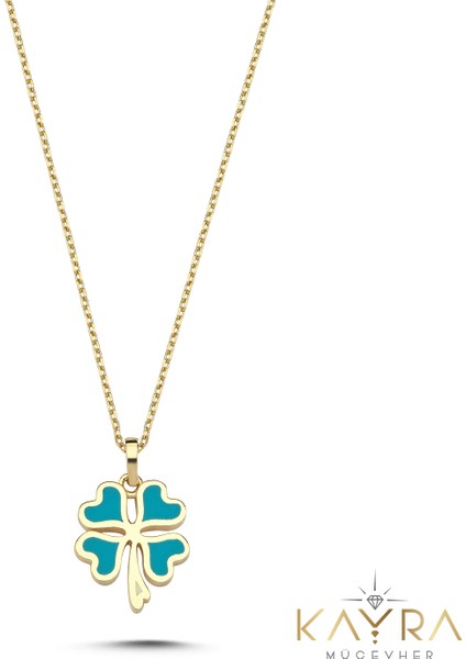 Yonca Mineli Altın Kolye AK26