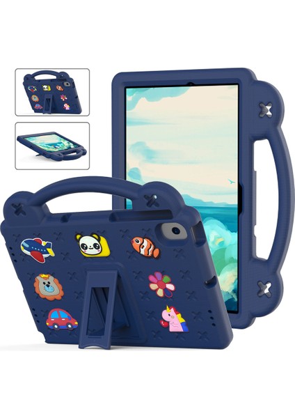 Huawei Honor X8/x8 Lite Tablet Kılıfı Için, Eva Çocuklar Için Darbeye Dayanıklı Kılıf ve Huawei Honor X8/x8 Lite Için Saplı Stand (Yurt Dışından)