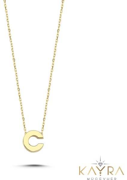 Sade C Harfi Altın Kolye BM110