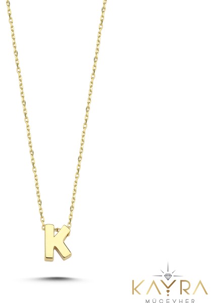 Sade K Harfi Altın Kolye BM120