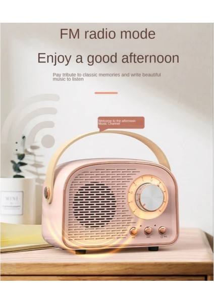 Retro Bluetooth mini ses bombası hoparlör pembe yeşil