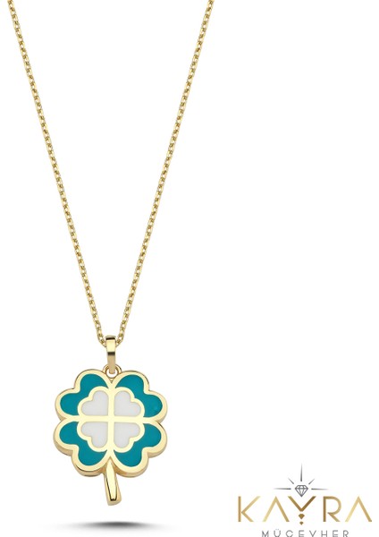 Yonca Mineli Altın Kolye AK28