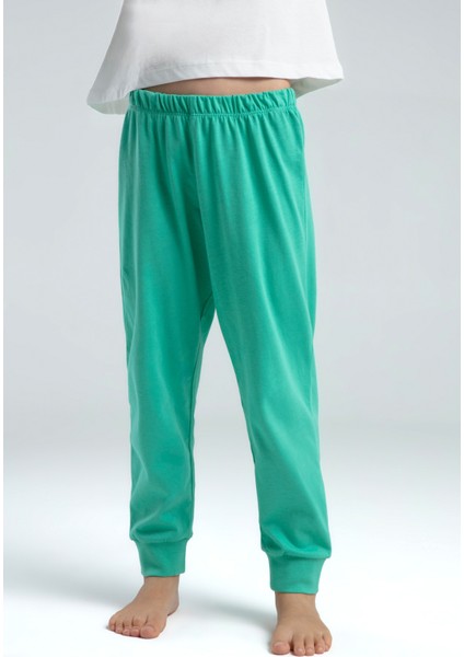 Kız Çocuk Önü Baskılı Pijama Takım