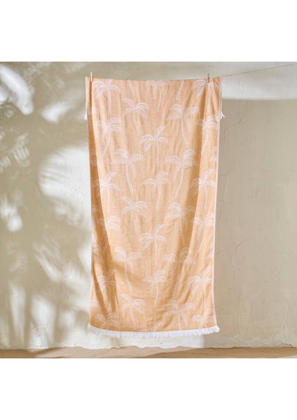 Pamuk Palm Peştemal Hardal (90 x 160 cm )