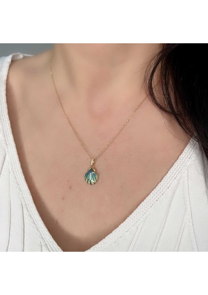 Istiridye Mineli Altın Kolye AK287 fırsatları