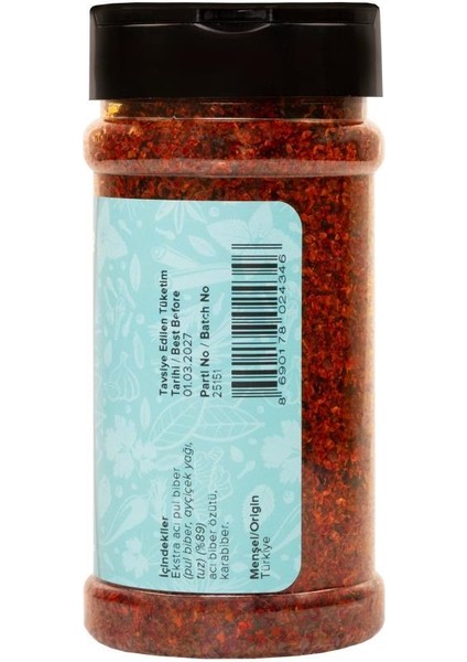 Ekstra Çok Acı Pul Biberli Baharat Karışımı 150 g