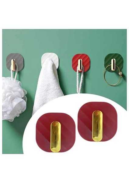 2li Yapışkanlı Retro Askılık Dolap Kapak Kulpu Beyaz