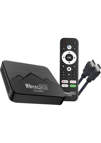 Magbox Magroıd Luxury 32 GB HDD 2 GB Ram Bluetooth 5g Ses Komut Kumandalı Androıd Tv Box (4741)
