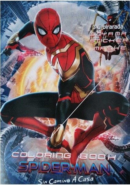 Arabalar ve Spidermen Boyama Kitabı Seti (Boyama, Sticker, Arka Kapak Maske) fiyatları