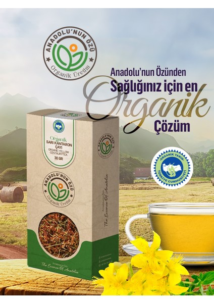 Organik Sarı Kantaron Çayı ''30gr''