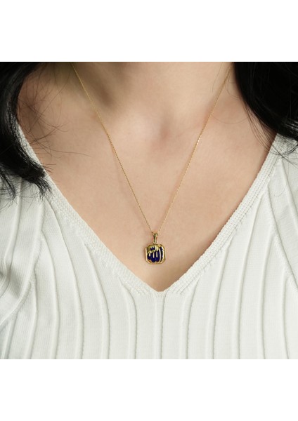 Allah Yazılı Mineli Altın Kolye Ucu AH96 modelleri