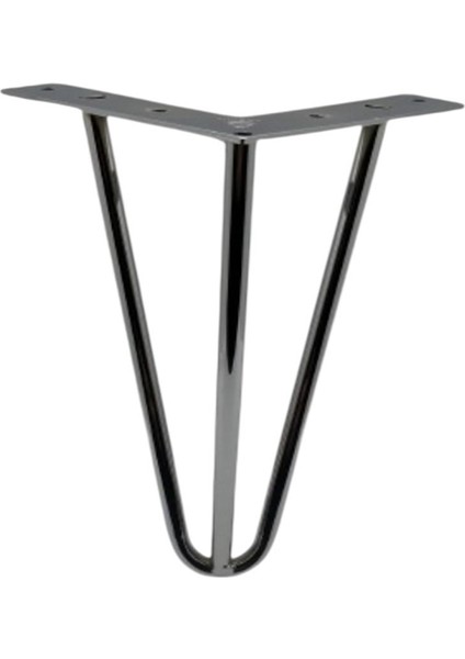 Çubuk Ayak Metal 20 cm Krom Mobilya Koltuk Ayağı