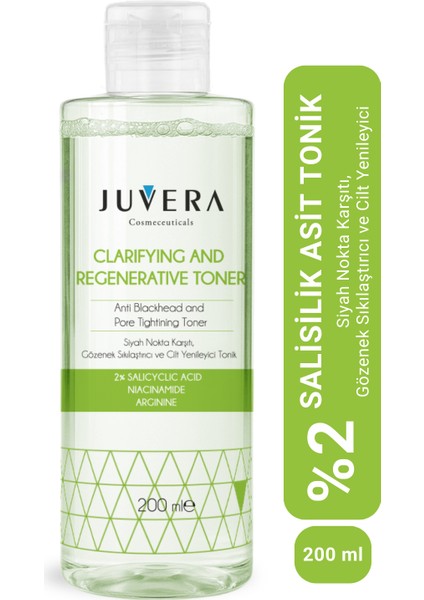 Salisilik Asit Içerikli Siyah Nokta Karşıtı Yenileyici Tonik 200 ml