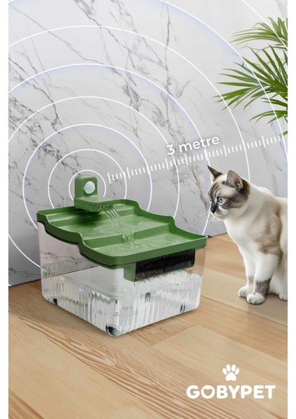 Hareket Sensörlü Sessiz Kedi Su Sebili, Sensörlü Kedi Su Pınarı, Kedi ve Köpek Su Sebili fiyatları