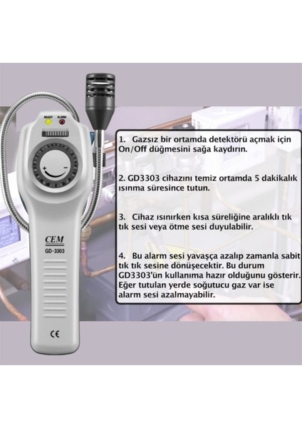 GD-3303 Soğutucu Gaz Kaçak Dedektörü modelleri
