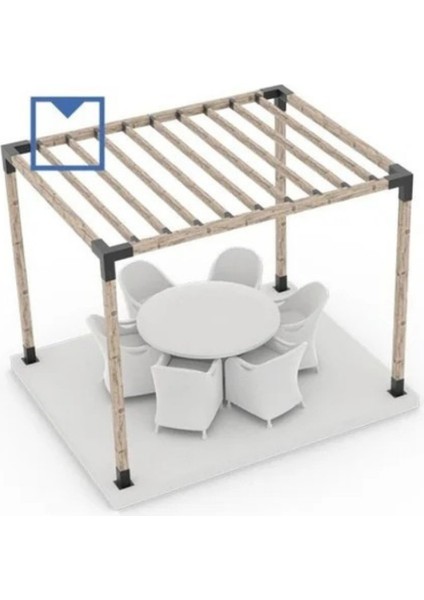 Pergola Kamelya Bağlantı Aparatı 2