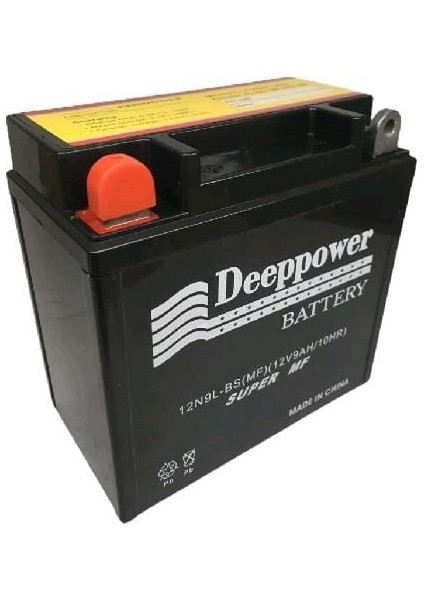 DEEPPOWER 12V 9 AH MOTOSİKLET AKÜSÜ (136*76*134) (12N9L-BS) (TERS) (SMF) (+/-)