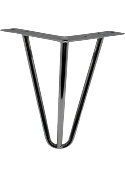 Çubuk Ayak Metal 15 cm Krom Mobilya Koltuk Ayağı
