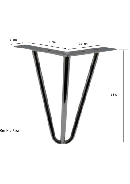 Çubuk Ayak Metal 15 cm Krom Mobilya Koltuk Ayağı fiyatları