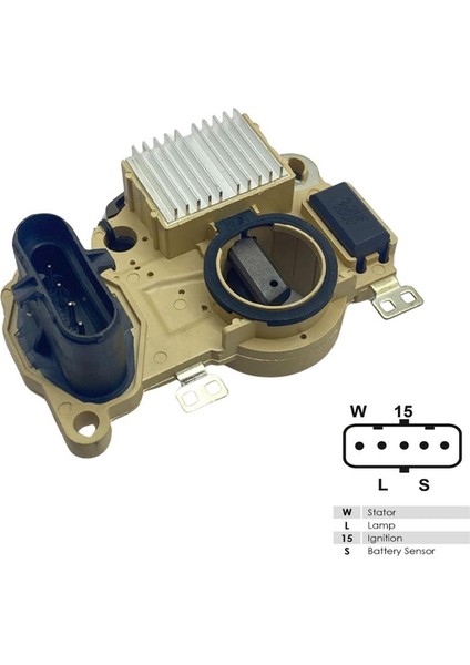 24V KÖMÜRLÜ KONJEKTÖR MITSUBISHI TİPİ 110 A (5 FİŞ) (DAR HAVUZ) OTOKAR-RENAULT-VOLVO