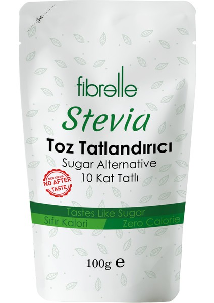 FİBRELLE ULTRA STEVİALI TATLANDIRICI 100 G 5 PAKET