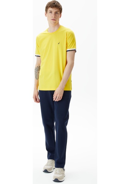 Erkek Sarı Standart Fit T-Shirt modelleri