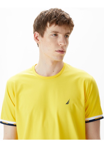 Erkek Sarı Standart Fit T-Shirt fırsatları