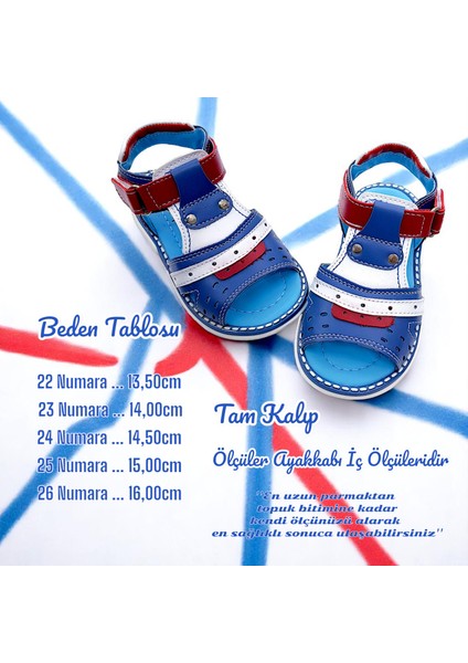 Ortopedik Erkek Bebek ve Çocuk Sandaleti Hummer Cabrio Serisi HmrCbr2411 Benetton 25