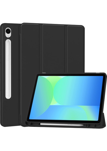 Samsung Galaxy Tab S10 Fe/ S9 Fe 5g 10.9 Inç/tab S9 11 Inç Için Kılıf - Dahili Kalem Yuvası, Ayarlanabilir Destek ve Darbeye Dayanıklı Koruma ile Mat Tpu Folio Akıllı Kılıf (Yurt Dışından)