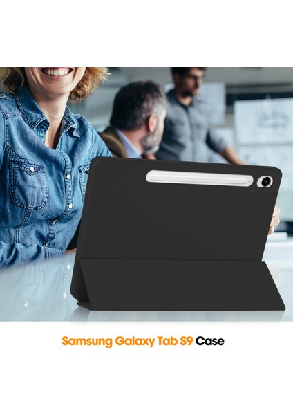Samsung Galaxy Tab S10 Fe/ S9 Fe 5g 10.9 Inç/tab S9 11 Inç Için Kılıf - Dahili Kalem Yuvası, Ayarlanabilir Destek ve Darbeye Dayanıklı Koruma ile Mat Tpu Folio Akıllı Kılıf (Yurt Dışından)