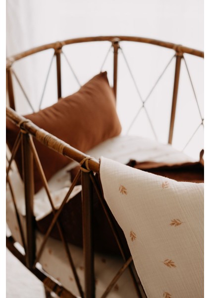 Tba Collection Anne Yanı Müslin Nevresim Takımı | Simple Brown Leaves modelleri