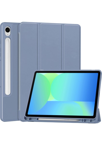 Samsung Galaxy Tab S10 Fe/ S9 Fe 5g 10.9 Inç/tab S9 11 Inç Için Kılıf - Dahili Kalem Yuvası, Ayarlanabilir Destek ve Darbeye Dayanıklı Koruma ile Mat Tpu Folio Akıllı Kılıf (Yurt Dışından)
