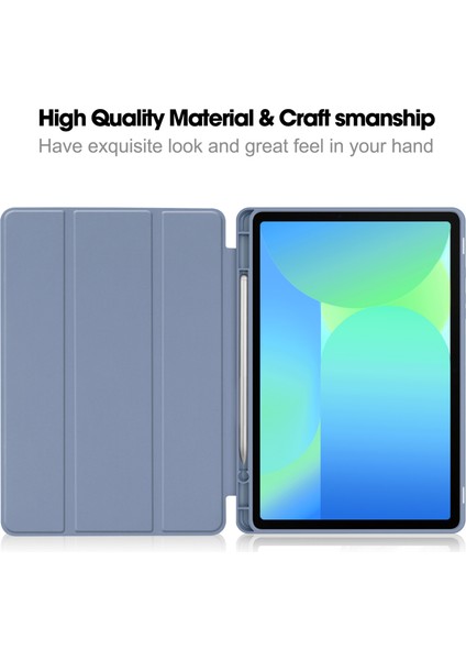 Samsung Galaxy Tab S10 Fe/ S9 Fe 5g 10.9 Inç/tab S9 11 Inç Için Kılıf - Dahili Kalem Yuvası, Ayarlanabilir Destek ve Darbeye Dayanıklı Koruma ile Mat Tpu Folio Akıllı Kılıf (Yurt Dışından)