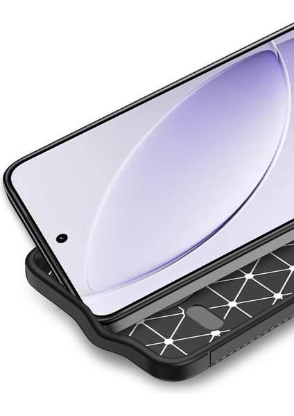 Xiaomi Poco F7 Pro Uyumlu Kılıf Negro Karbon Görünümlü Silikon Siyah modelleri