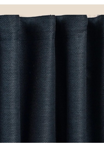 Deste Keten Karartma Fon Perde Lacivert Pilesiz indirimleri