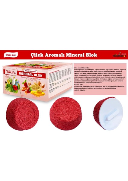Biolive Çilek Aromalı Mineral Blok