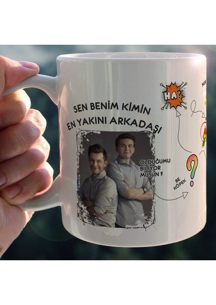 Prens Karakter Temalı Beyaz Kupa Bardak - HMK-00117-07 ve HMK-00117-08