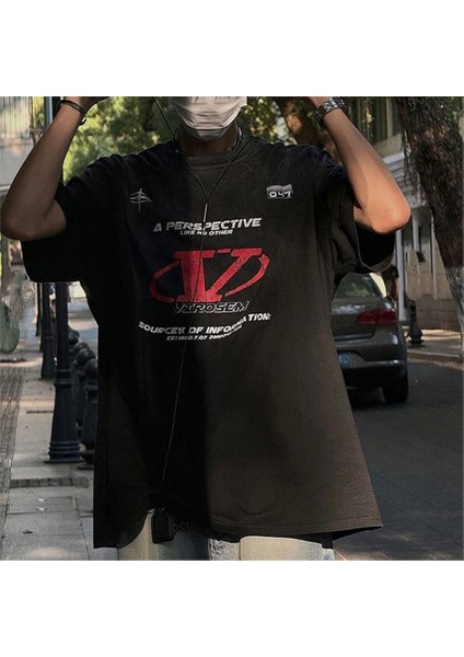 Retro A Perspective Like No Other Yıkamalı Kumaş (Unisex) T-Shirt