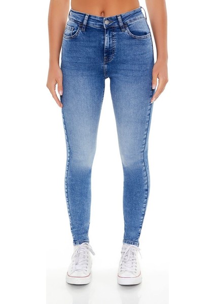 Mid-Rise Skinny Jean Pantolon