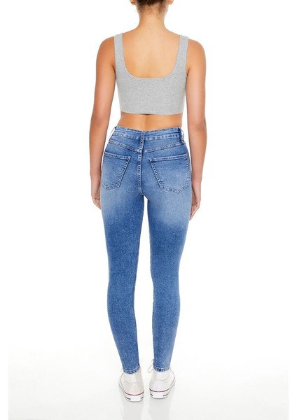 Mid-Rise Skinny Jean Pantolon fırsatları
