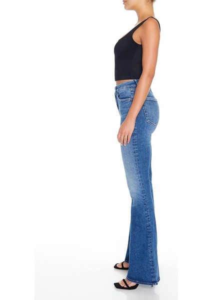 High-Rise Flare Jean Pantolon