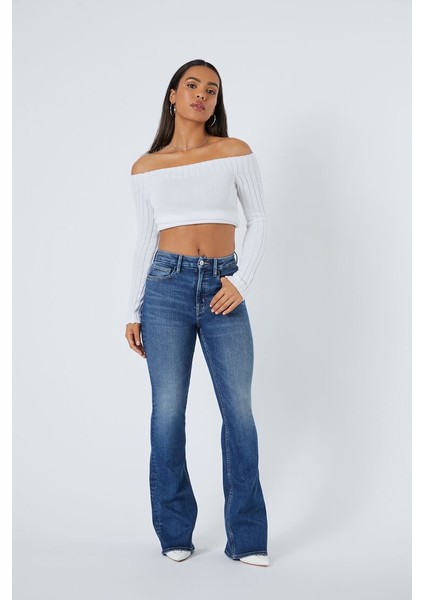 High-Rise Flare Jean Pantolon fiyatları