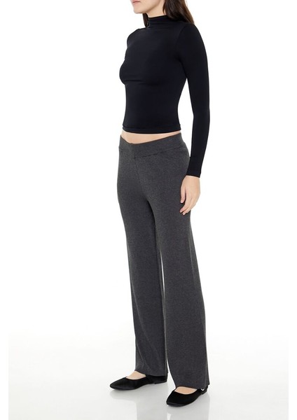 Wide-Leg Triko Pantolon fırsatları