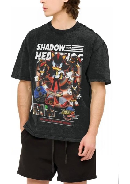 Siyah Sonic Shadow Unisex T-Shirt