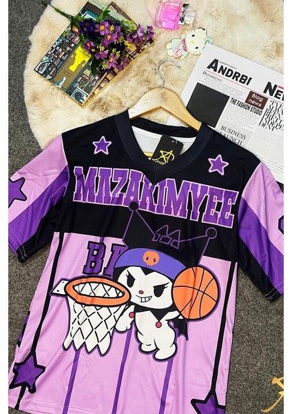 Mor Kuromi Mazakimyee Basketball Unisex Forma