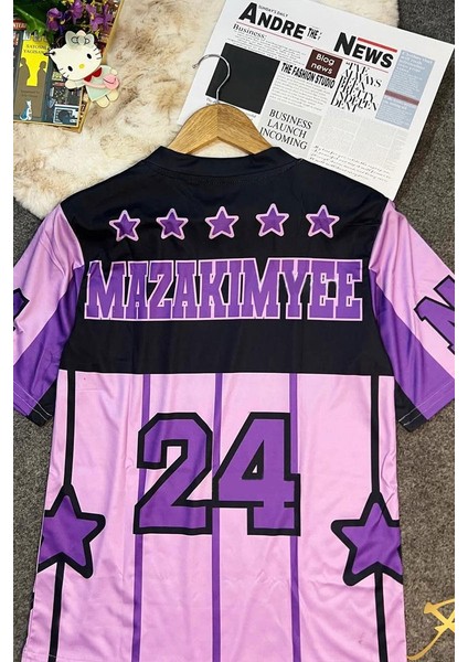 Mor Kuromi Mazakimyee Basketball Unisex Forma fiyatları