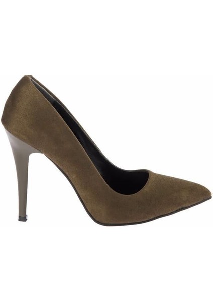 Rahat Kalıp Uzun Topuklu Kadın Klasik Stiletto 017-1770-23SÜET