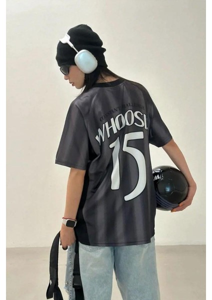 Siyah Çizgili V Yaka Hello Kitty Whoosis Unisex T-Shirt fiyatları